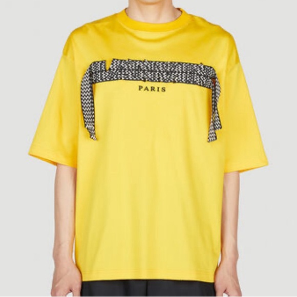 Yellow Lanvin shirt size XXS runs as a large can be tailored.